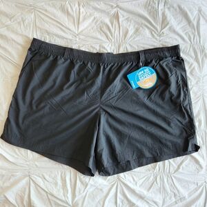 NWT Columbia Size 3X Black UPF 50+ Nylon PFG Backcast Water Shorts 5" Inseam